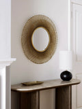 John Lewis round gold metal wall mirror 65cm - British product