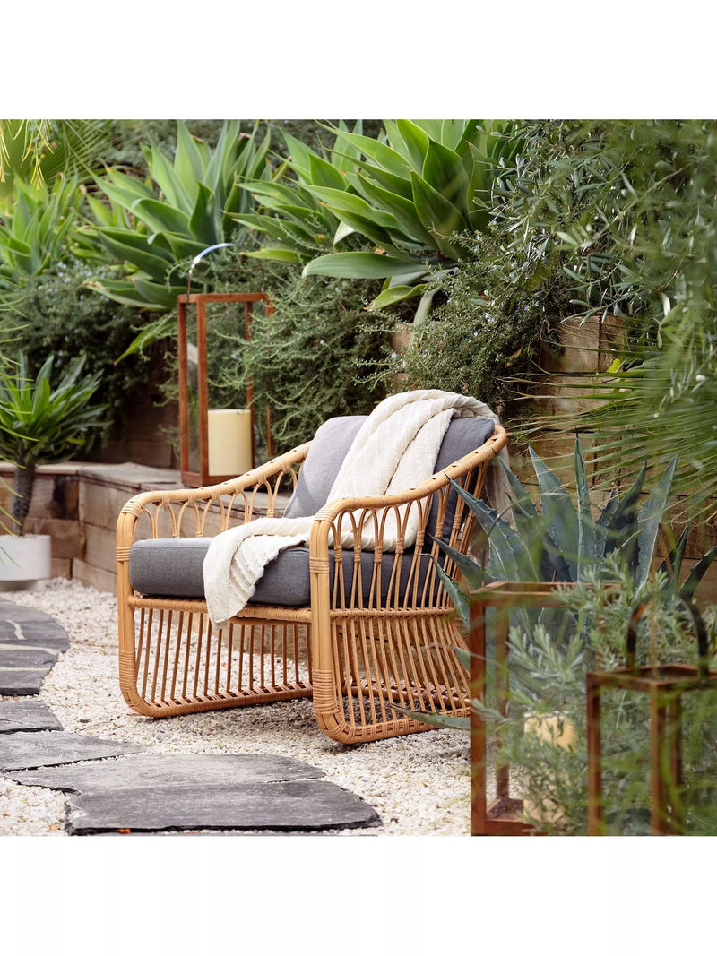 West Elm soft corded throw natural - British product