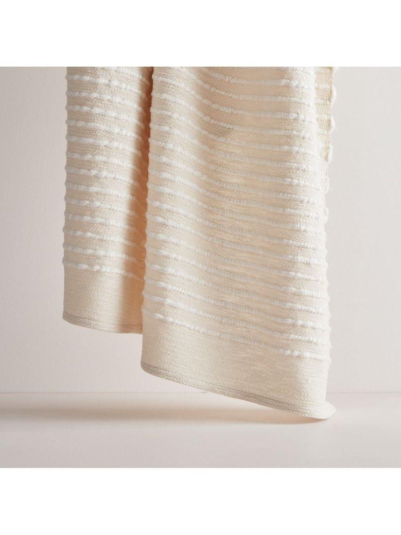 West Elm soft corded throw natural - British product