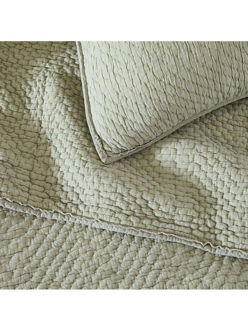 West Elm Baumwoll-Matelasse-Tagesdecke King Size (britische Marke)