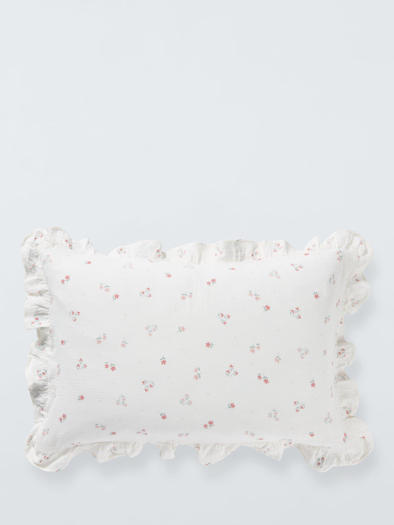 John Lewis kids primrose ruffle cotton duvet set white, UK version