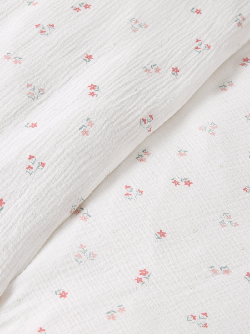 John Lewis kids primrose ruffle cotton duvet set white, UK version