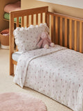 John Lewis kids primrose ruffle cotton duvet set white, UK version