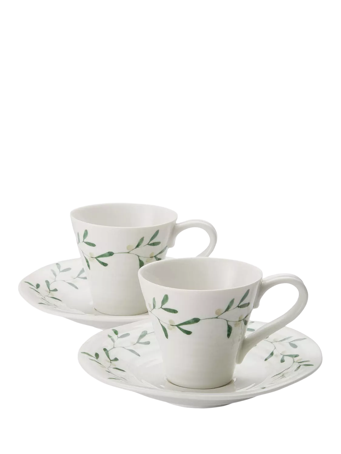Sophie Conran Portmeirion mistletoe espresso cup saucer 80ml - British product