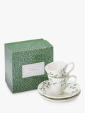 Sophie Conran Portmeirion mistletoe espresso cup saucer 80ml - British product
