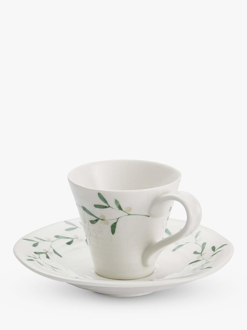 Sophie Conran Portmeirion mistletoe espresso cup saucer 80ml - British product