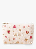 Elizabeth Scarlett golden love charm embroidered bride pouch - British product