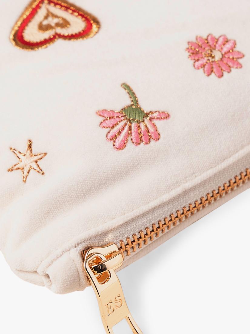 Elizabeth Scarlett golden love charm embroidered bride pouch - British product