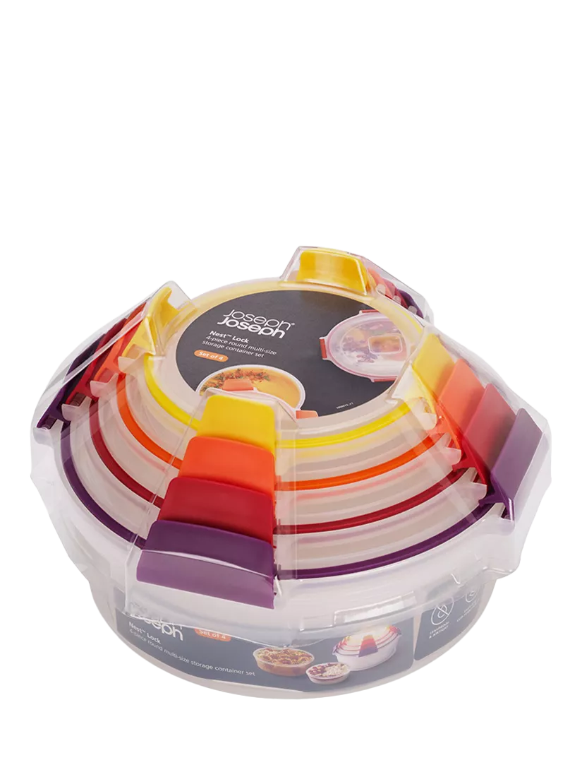 Joseph Joseph Nest Lock round storage containers set of 4 - British product