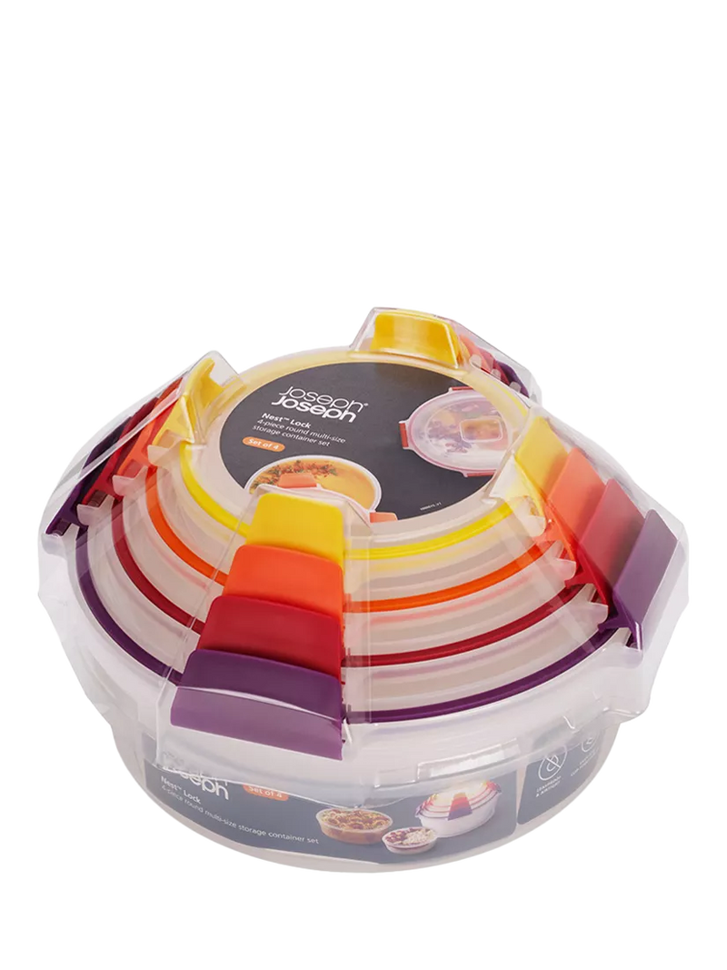 Joseph Joseph Nest Lock round storage containers set of 4 - British product