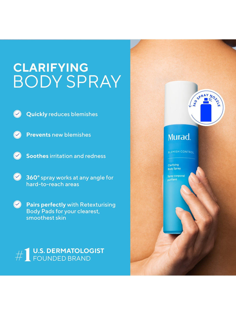 Murad Blemish Control Clarifying Body Spray 180ml, UK version