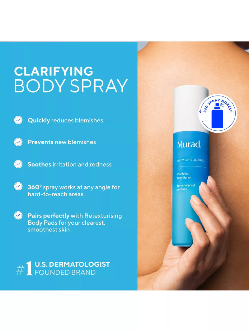 Murad Blemish Control Clarifying Body Spray 180ml, UK version