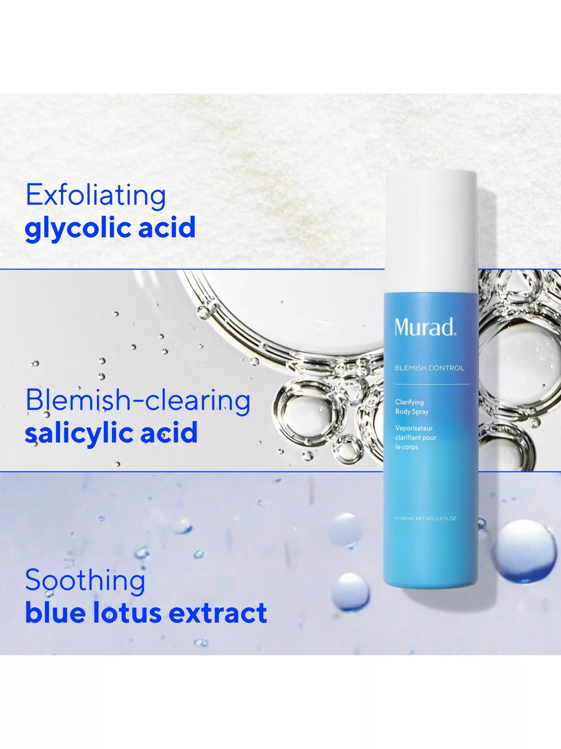 Murad Blemish Control Clarifying Body Spray 180ml, UK version