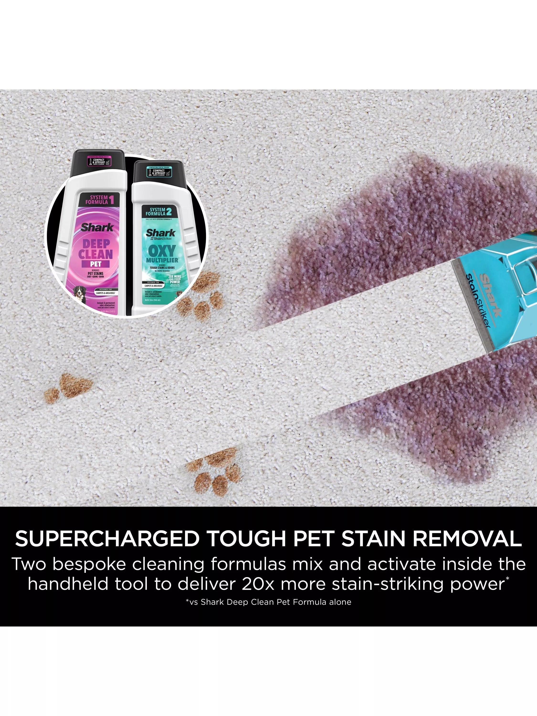 Shark CarpetXpert HairPro Pet Vacuum Cleaner Charcoal Fuchsia (British brand)