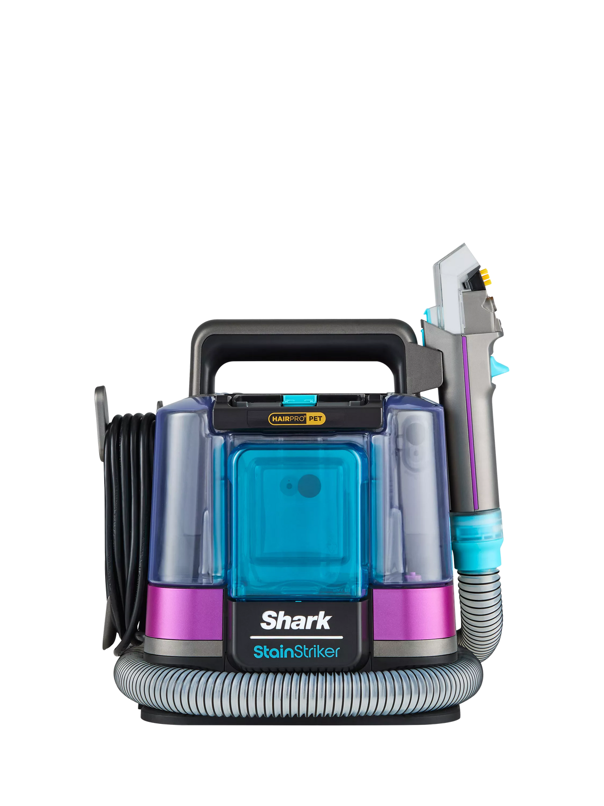 Shark StainStriker HairPro Pet Carpet Cleaner Silver/Fuchsia (British brand)