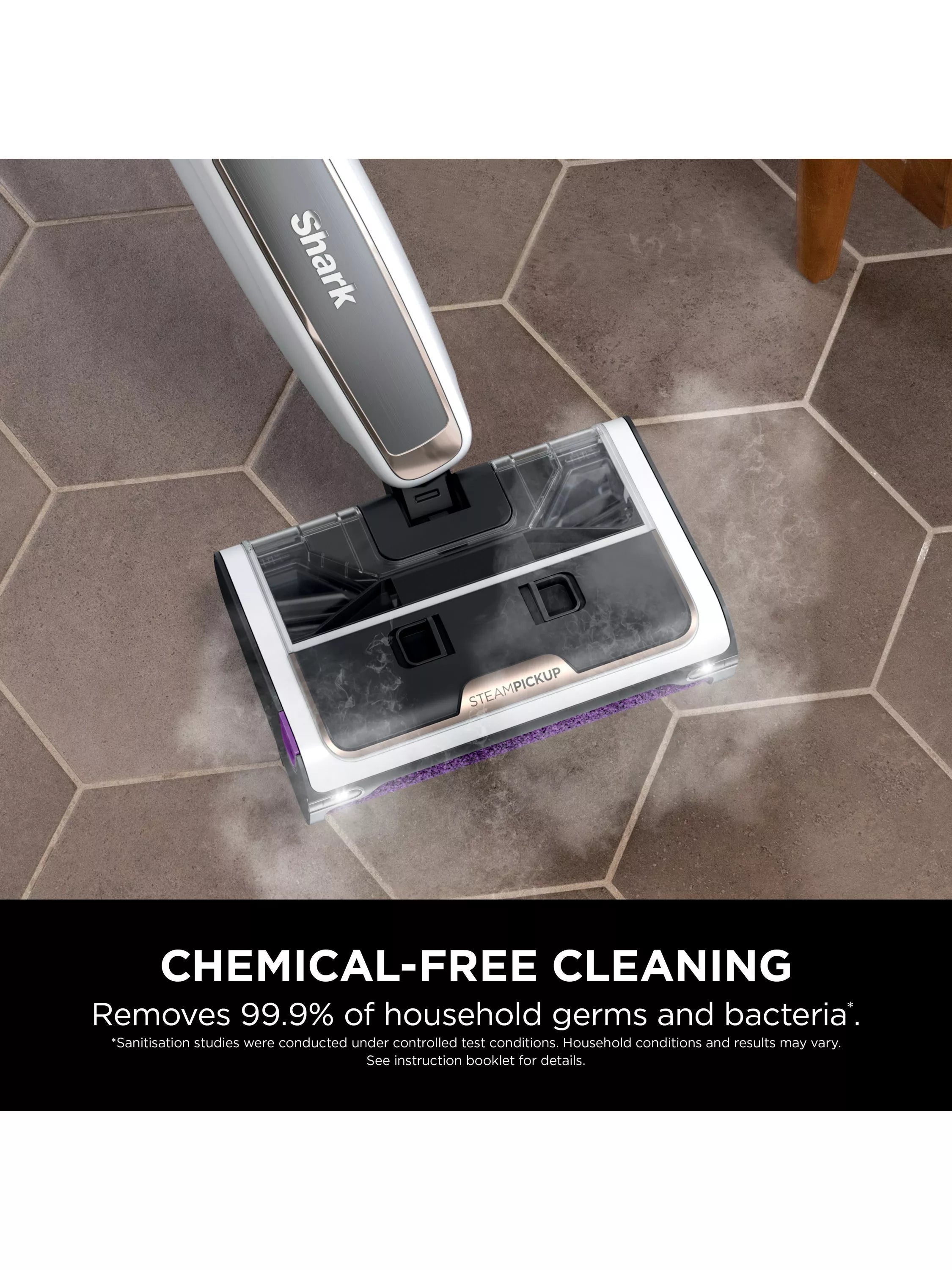 Shark 3-in-1 Steam Floor Cleaner in White (British brand)