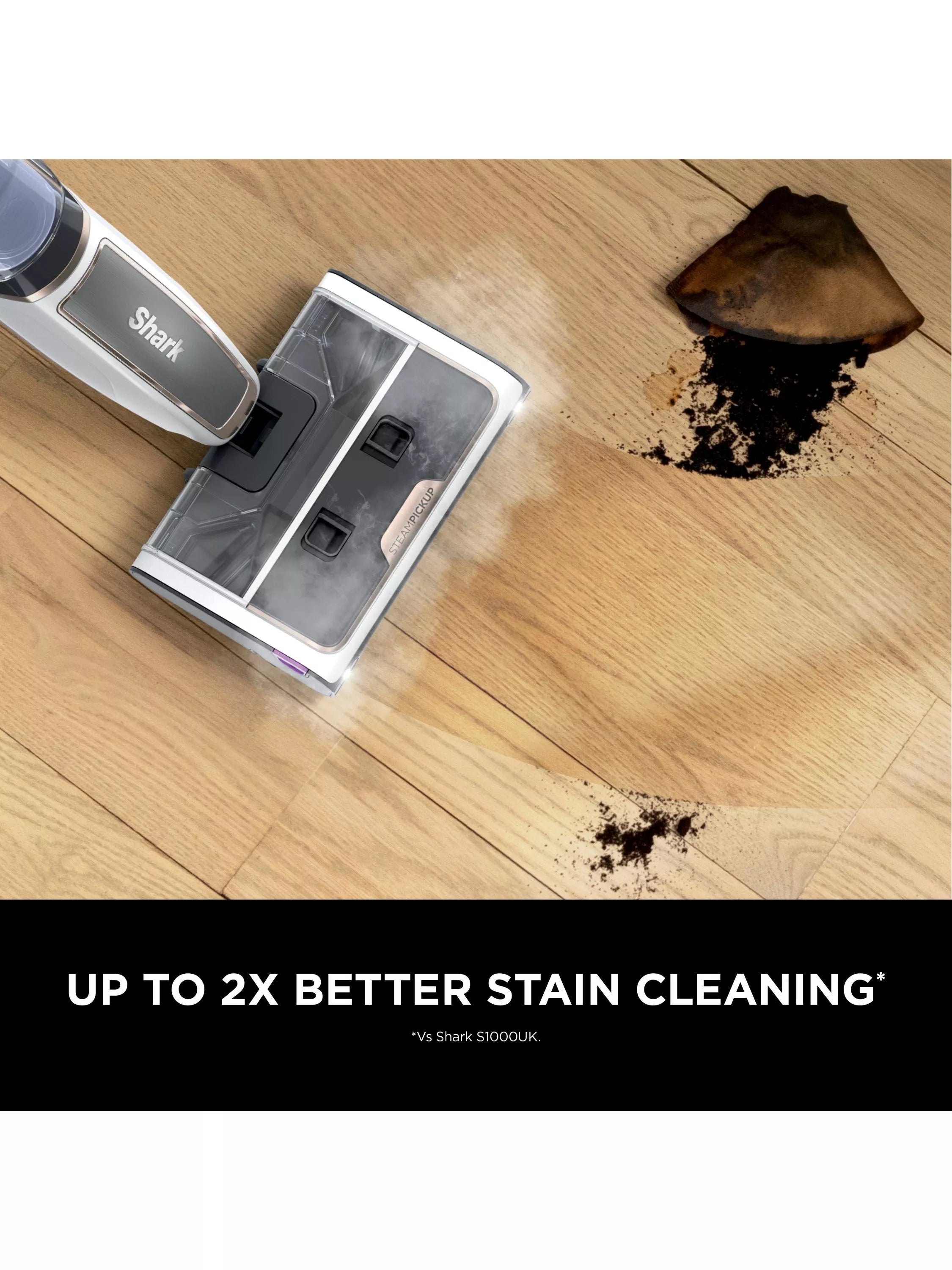 Shark 3-in-1 Steam Floor Cleaner in White (British brand)