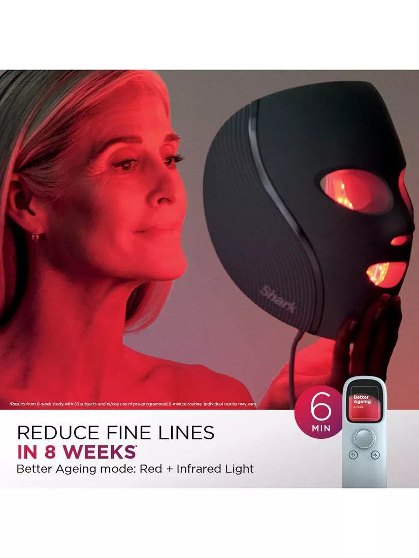 Shark CryoGlow LED anti-ageing mask with remote, imported from the UK