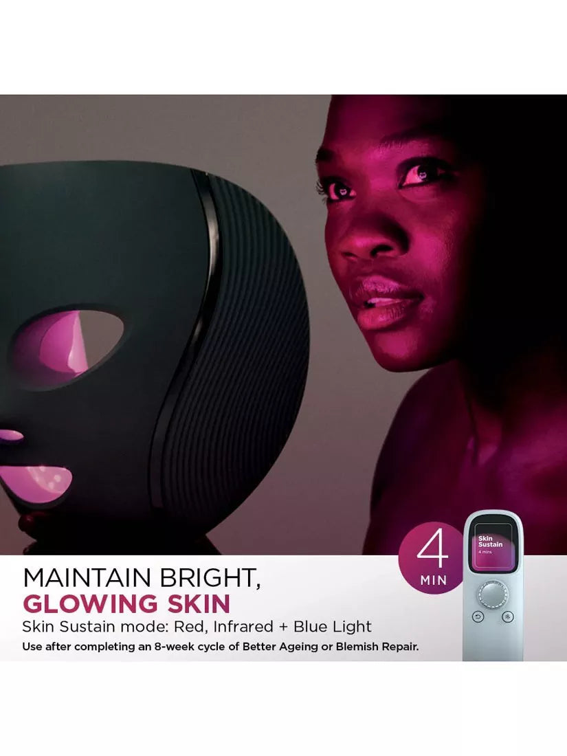 Shark CryoGlow LED anti-ageing mask with remote, imported from the UK