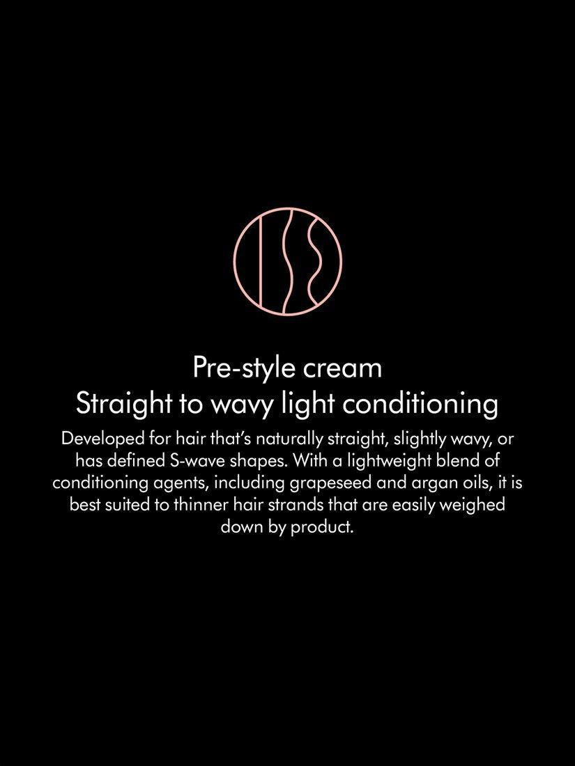 Dyson Chitosan Straight to Wavy Light Pre Style Hair Cream - British product