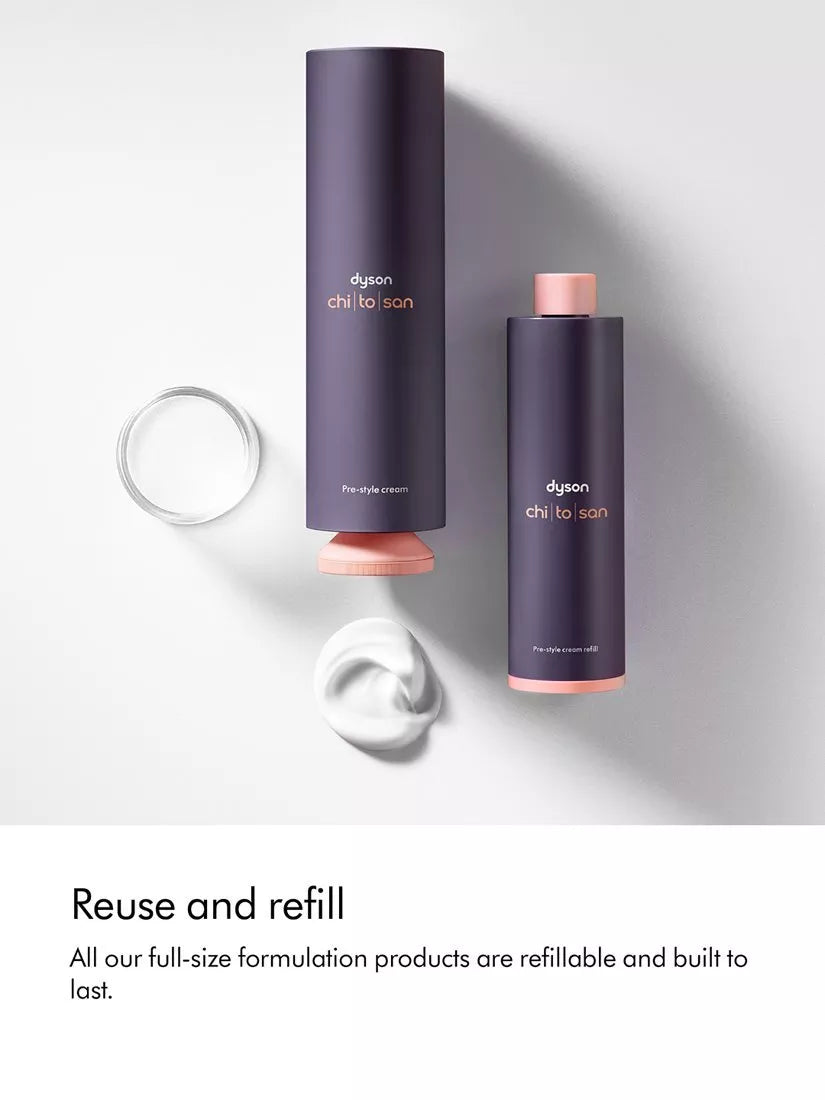 Dyson Chitosan Straight to Wavy Light Pre Style Hair Cream - British product