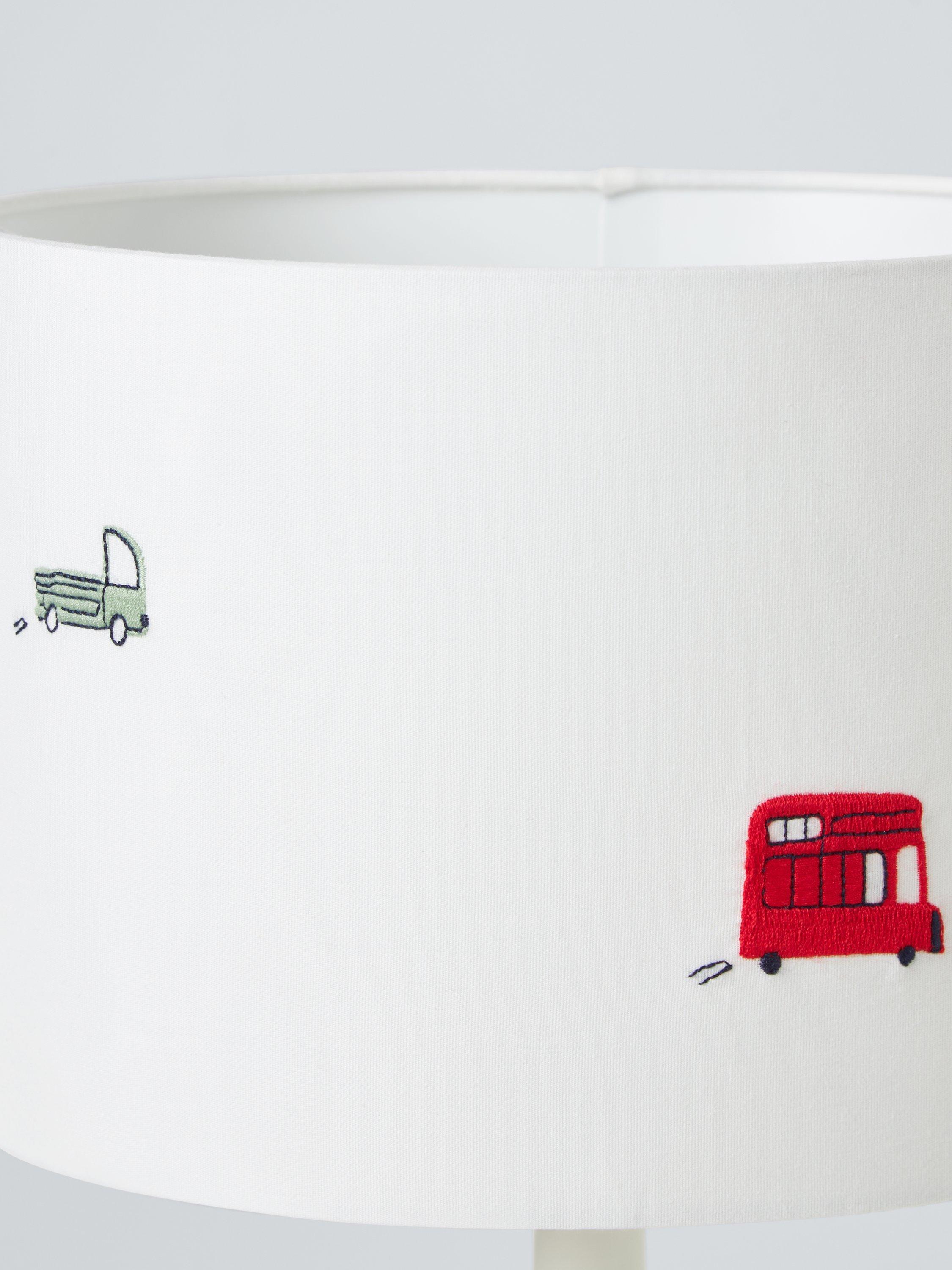 John Lewis cotton transport lampshade 25cm, UK version