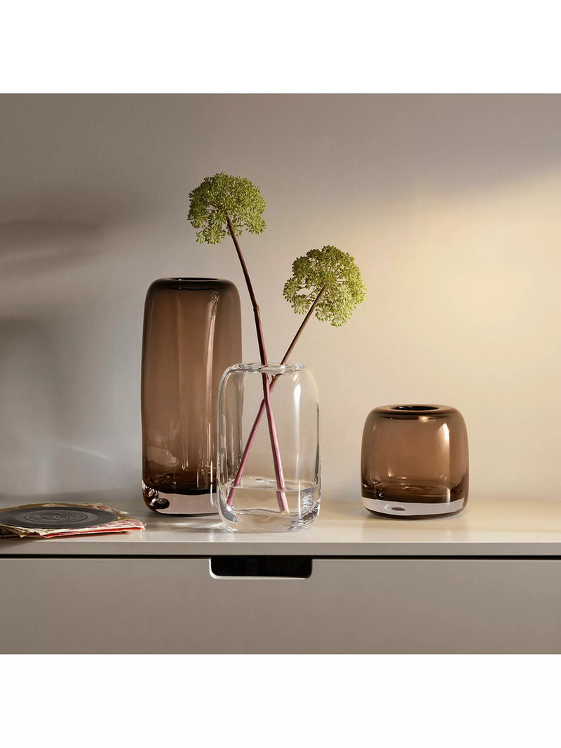 LSA International Melt Glass Vase H15cm, UK version