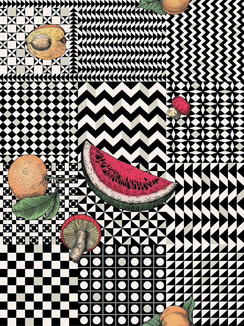 Cole & Son Frutta e Geometrico Wallpaper, 123/6027