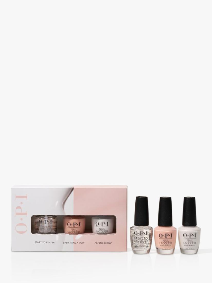 OPI French manicure kit with treatment and two shades, 3 x 15ml, imported from the UK