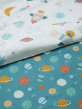 John Lewis rockets planets reversible duvet cover set single, UK version