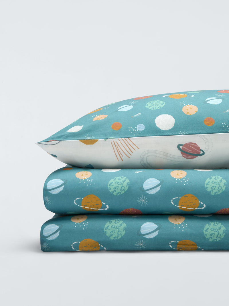 John Lewis rockets planets reversible duvet cover set single, UK version