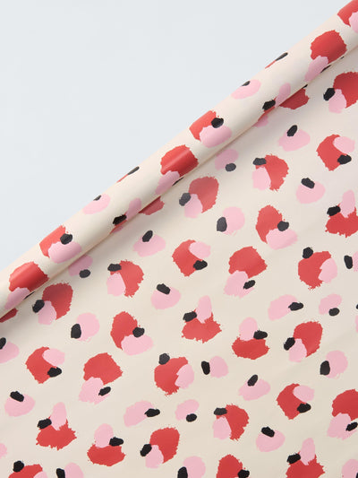 John Lewis Leopard Spot Patterned Wrapping Paper 3 Metres- Buy online at McGrocer