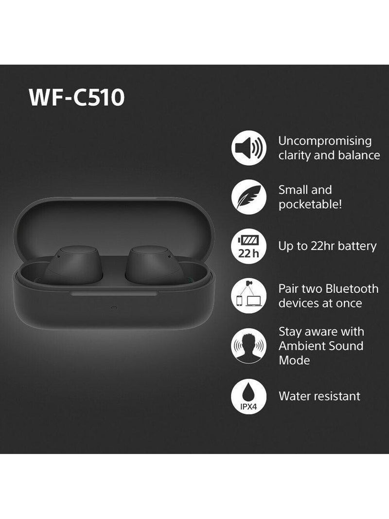 Sony WF-C510 True Wireless Headphones with microphone (British brand)