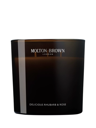 John Lewis Molton Brown Rhubarb and Rose Luxury Candle- Buy online at McGrocer