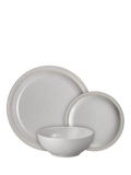 Denby Dove Grey stoneware dinnerware set 12 piece, UK version