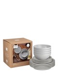 Denby Dove Grey stoneware dinnerware set 12 piece, UK version