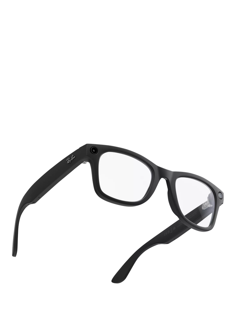 Ray-Ban Meta Wayfarer smart glasses matte black Transitions lenses, UK version
