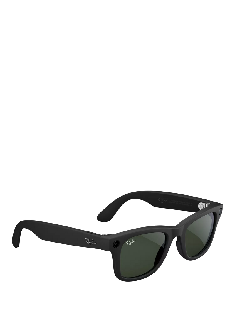 Ray-Ban Meta Wayfarer smart glasses matte black Transitions lenses, UK version