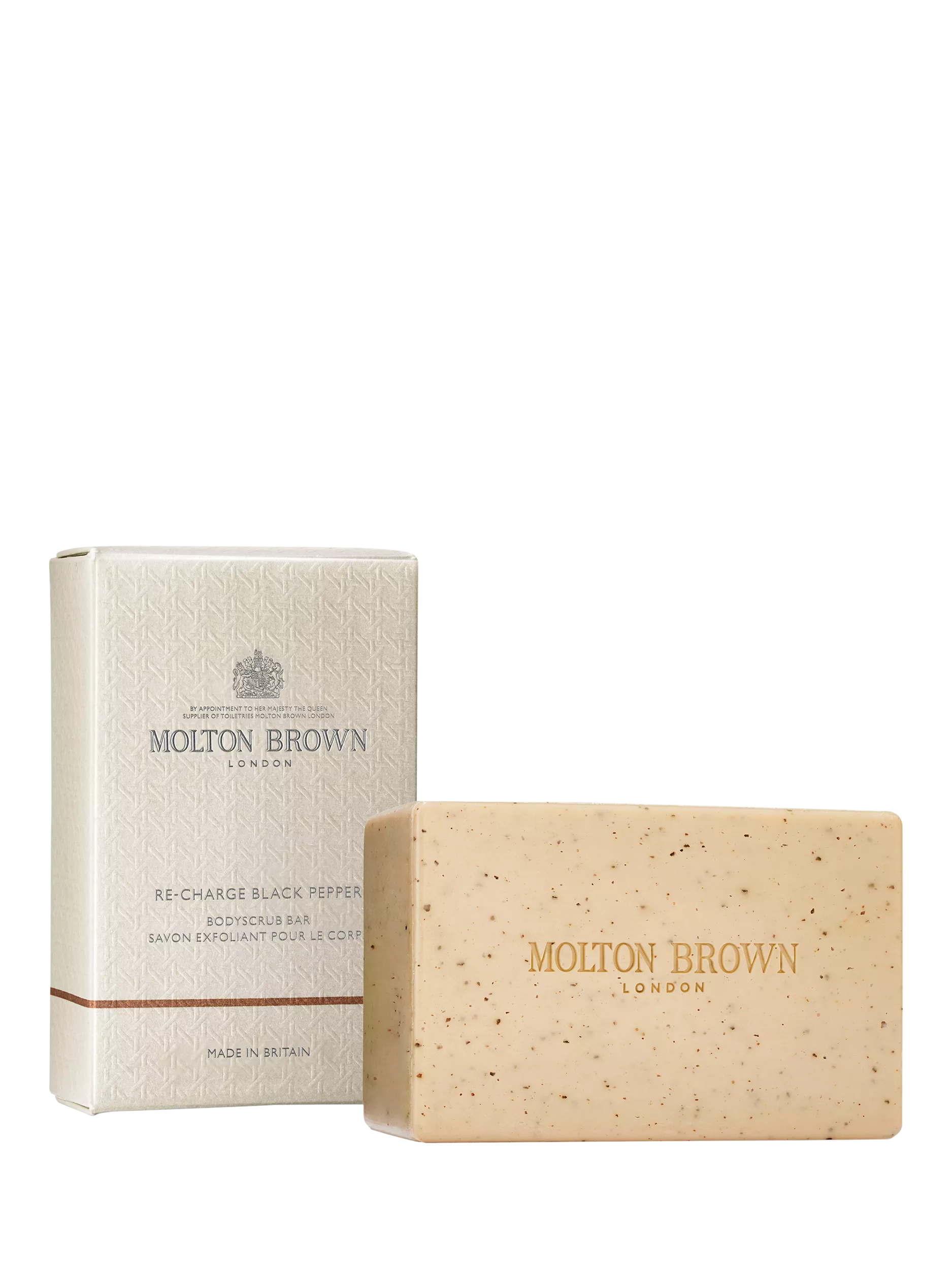 Molton Brown black pepper body scrub bar 250g - British product