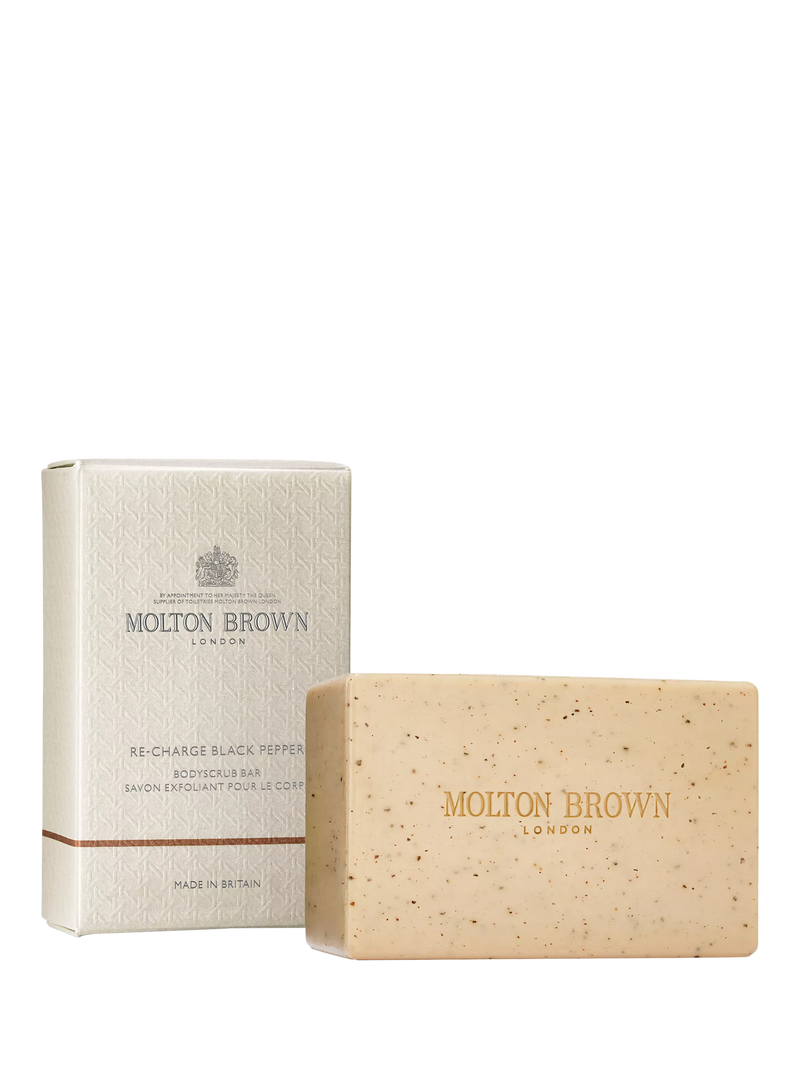 Molton Brown black pepper body scrub bar 250g - British product