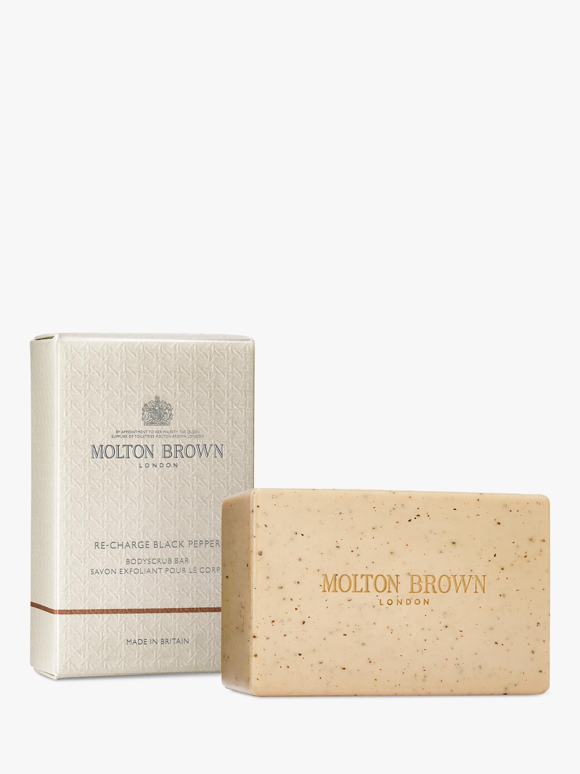 Molton Brown black pepper body scrub bar 250g - British product