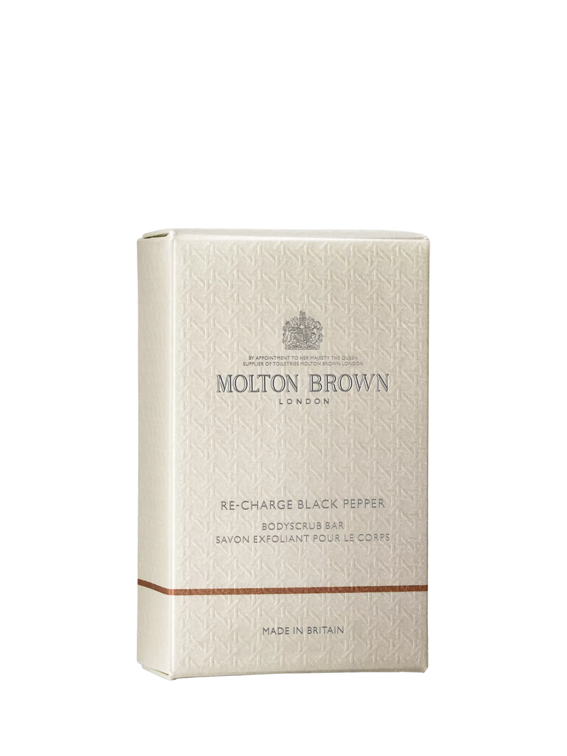 Molton Brown black pepper body scrub bar 250g - British product