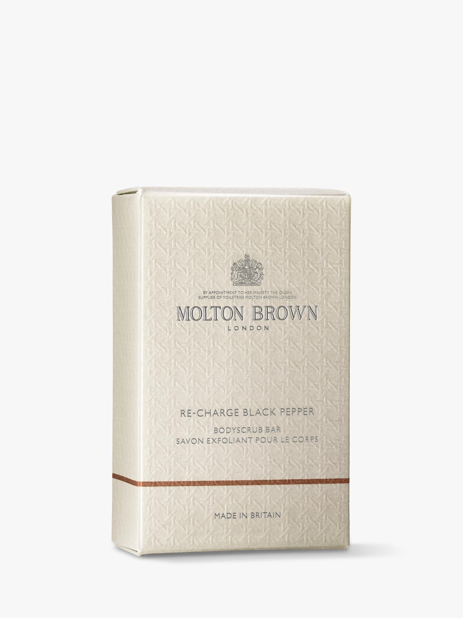 Molton Brown black pepper body scrub bar 250g - British product