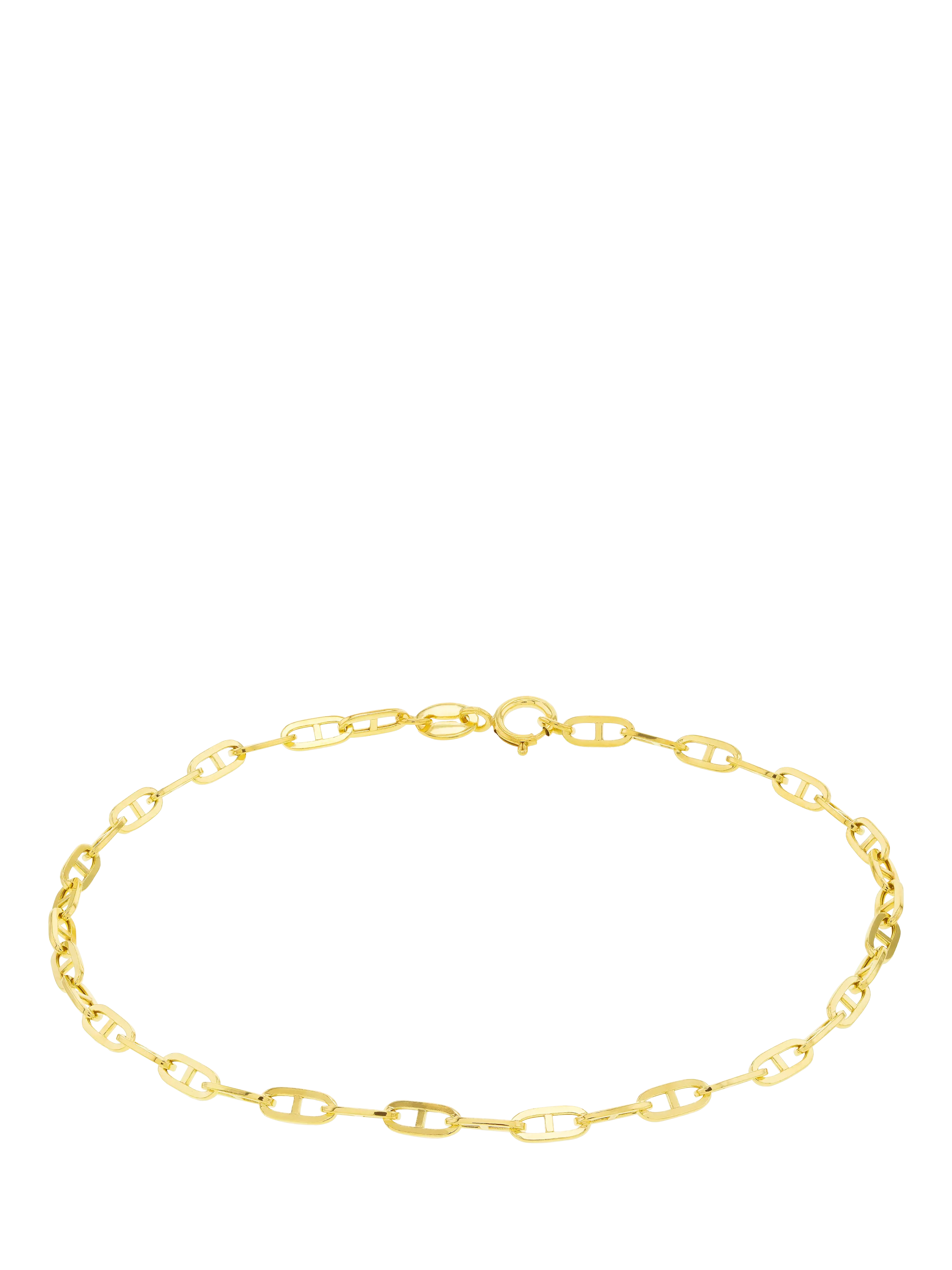 IBB 9ct gold rambo bracelet 19cm, imported from the UK