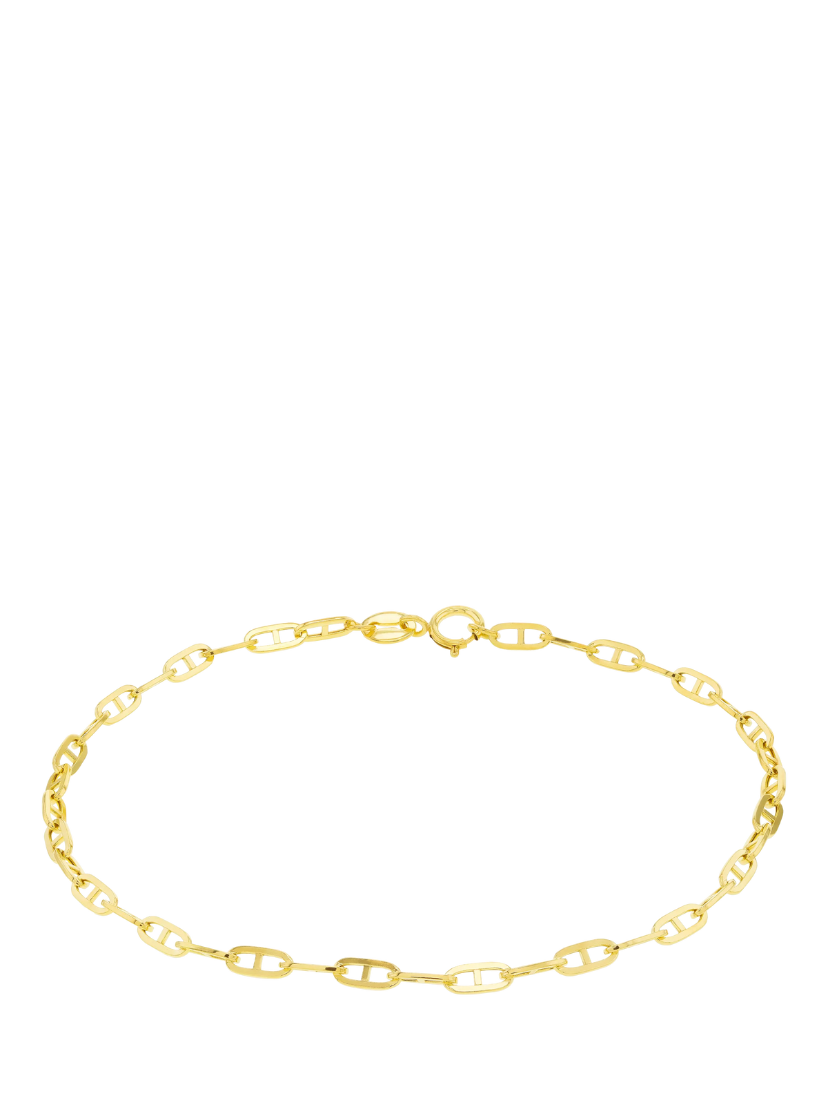 IBB 9ct gold rambo bracelet 19cm, imported from the UK