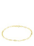 IBB 9ct gold rambo bracelet 19cm, imported from the UK