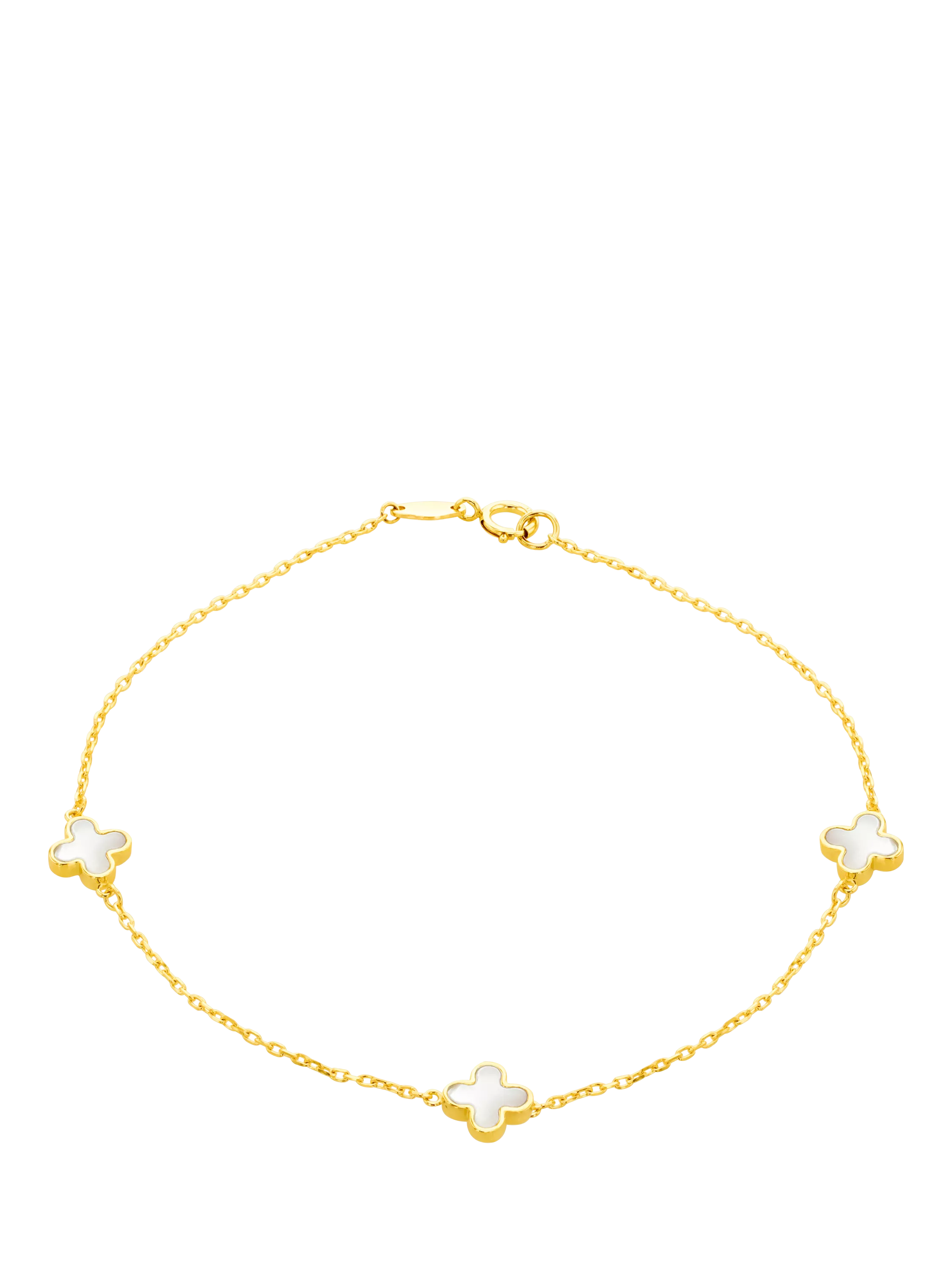 IBB mother of pearl clover petal bracelet, imported from the UK