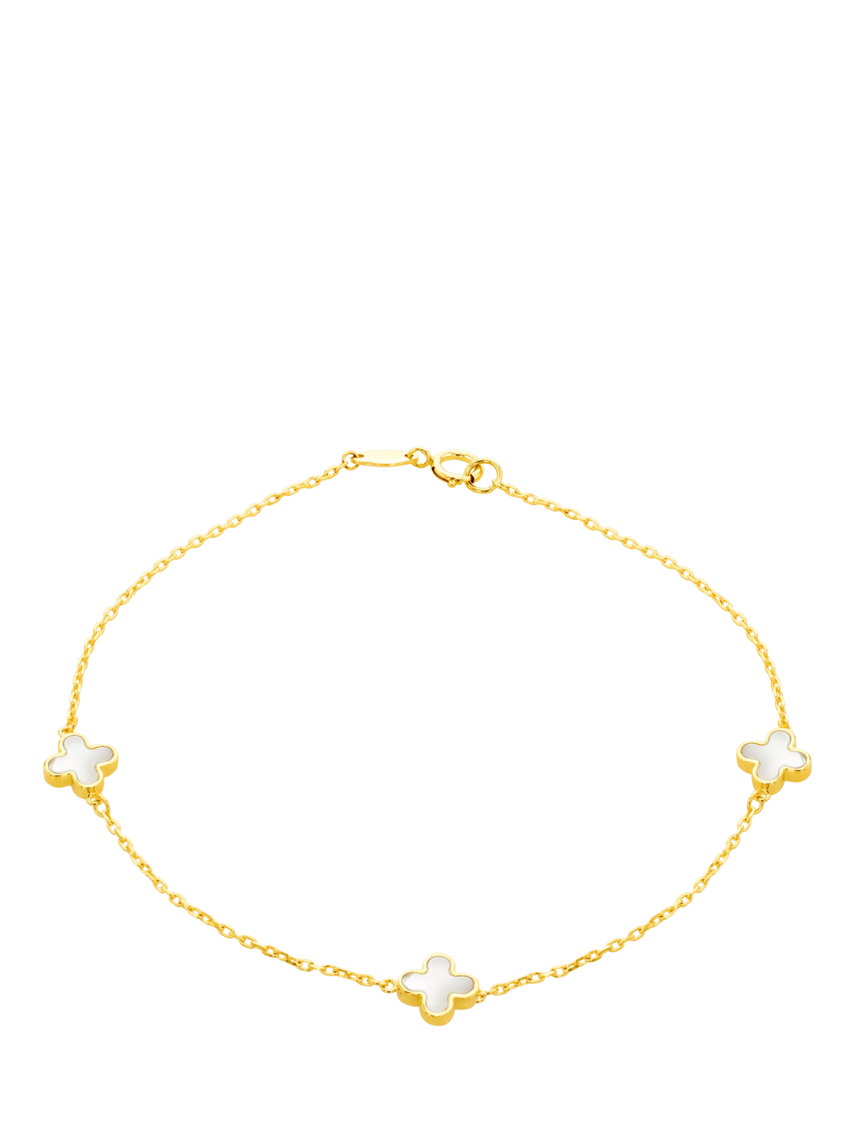 IBB mother of pearl clover petal bracelet, imported from the UK