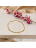 IBB 9ct gold diamond cut Prince of Wales bracelet 19cm, UK version