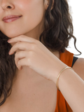 IBB 9ct gold patterned edge bangle - British product